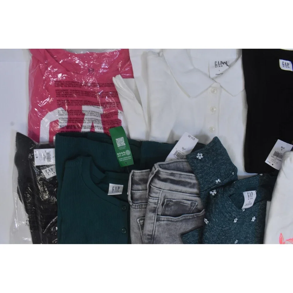 Gap Kids Bulk Lot Of 10 Girls Size Large 10 Mixed Season Tops Bottoms Dresses